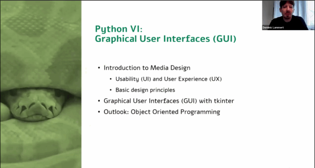 Visiting Lecture: Basic Programming – “Graphical User Interface (GUI ...